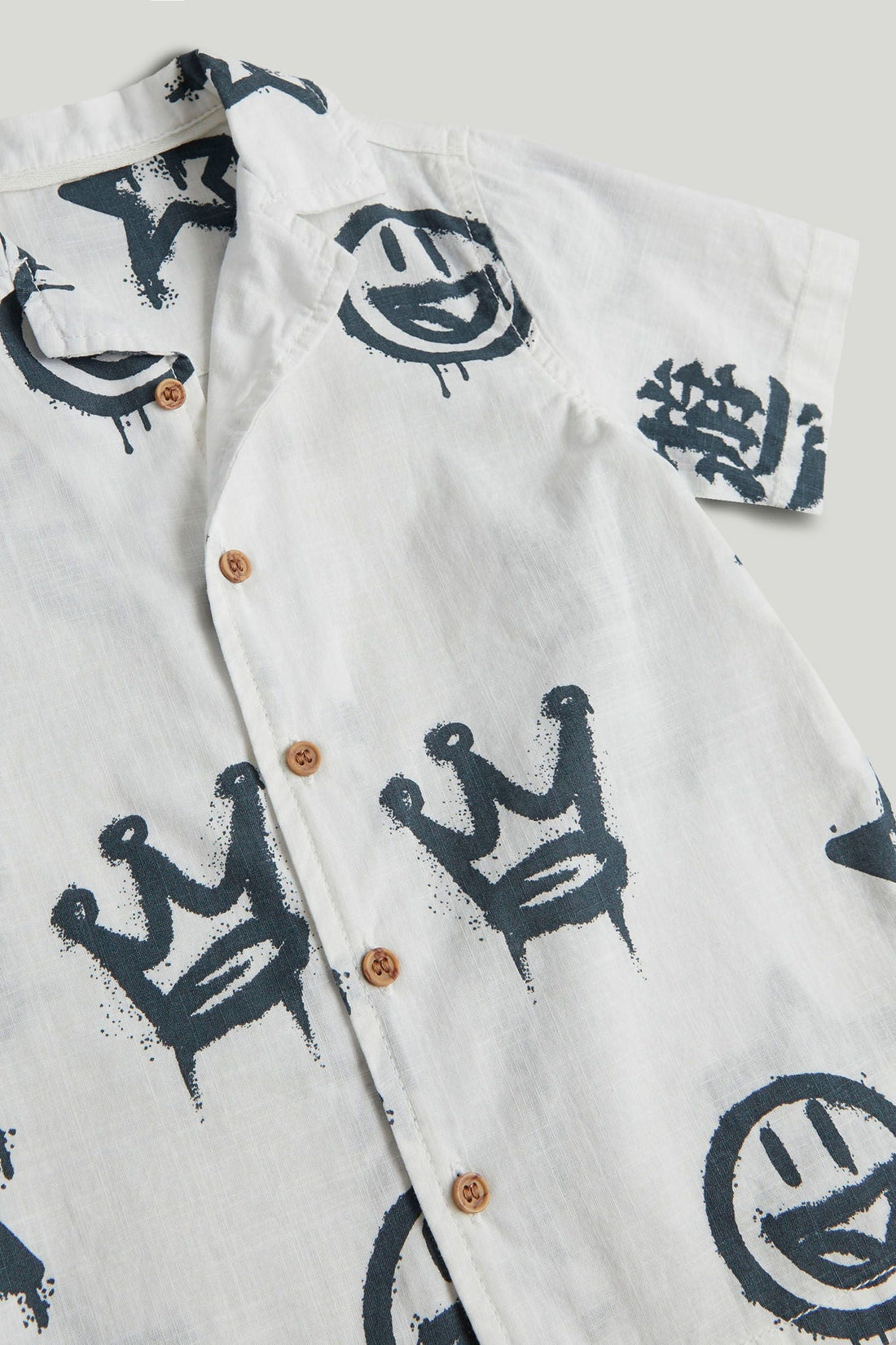 White Printed Shirt