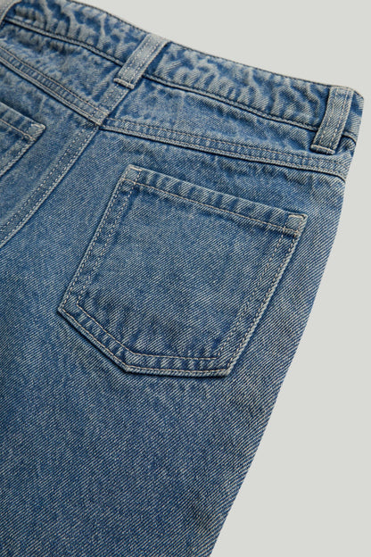Denim Bermuda Shorts