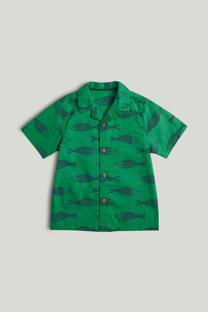Green Fish Shirt - Green / 9-10 Years