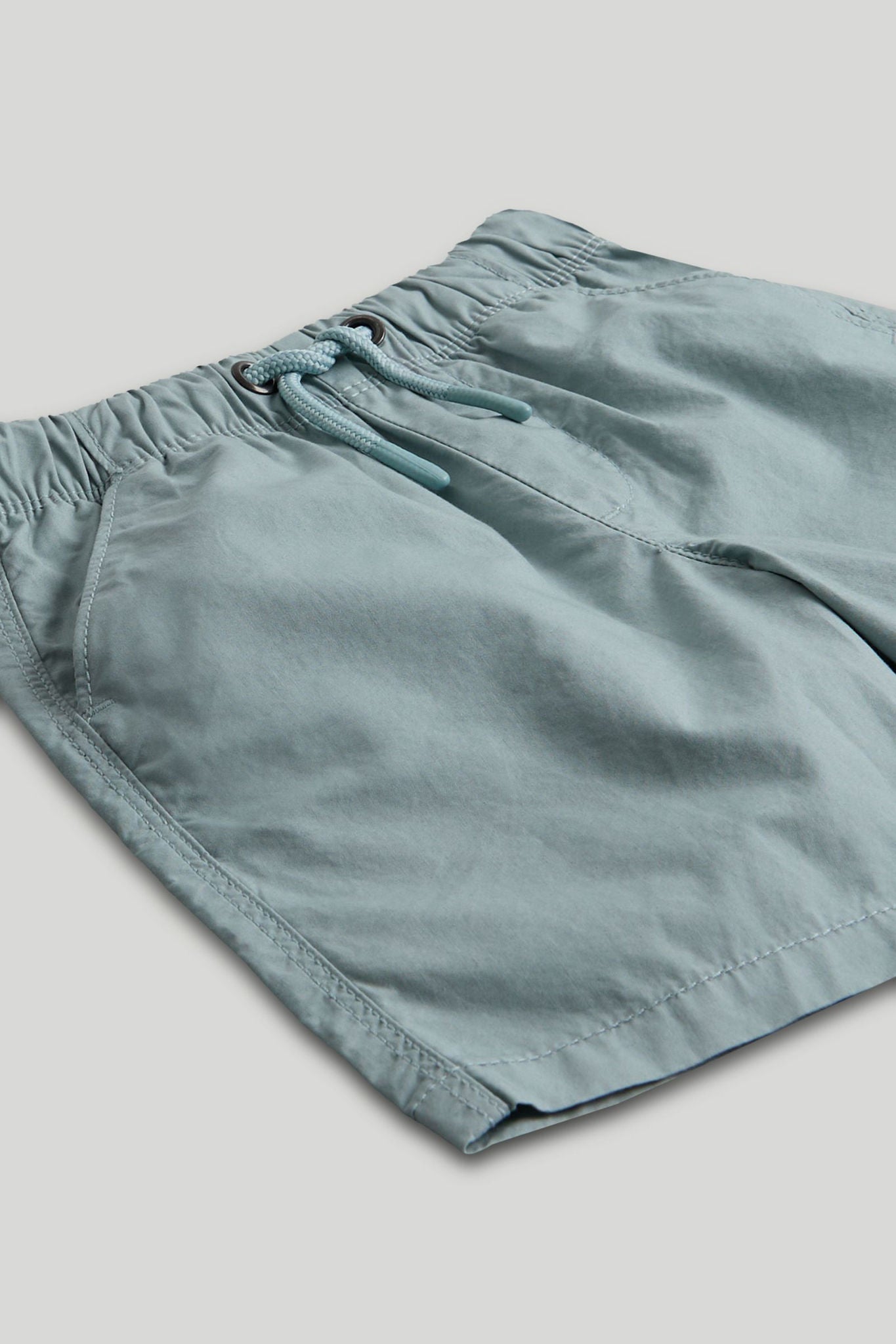 Blue Poplin Shorts