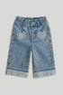 Paper-Bag Denim Jeans - Light Brown / 12-18 Months