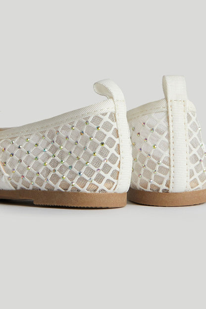 Silver Sparkle Ballerina Shoes