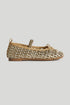Gold Mesh Ballerina Shoes - Yellow / 6.5-7.5 Years