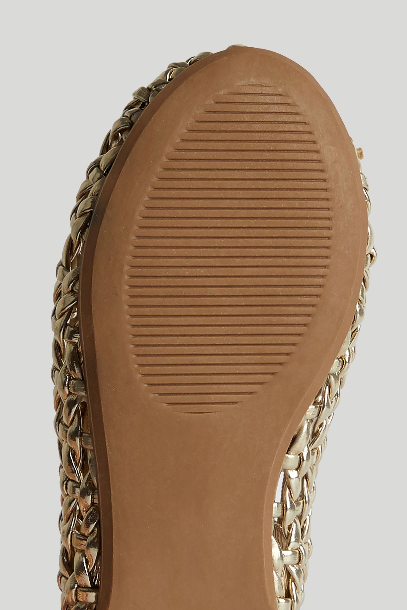 Gold Mesh Ballerina Shoes