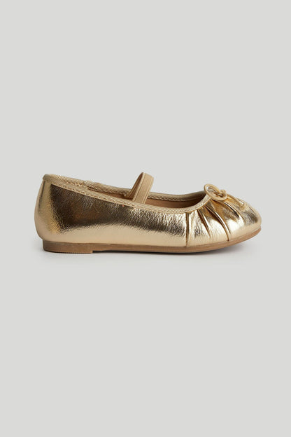 Gold Ballerina Shoes - Yellow / 6.5-7.5 Years