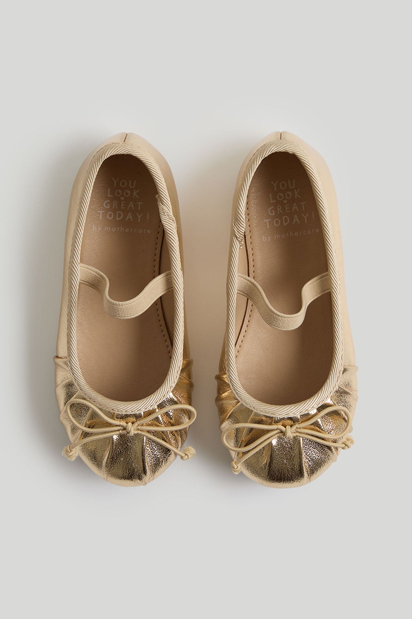 Gold Ballerina Shoes