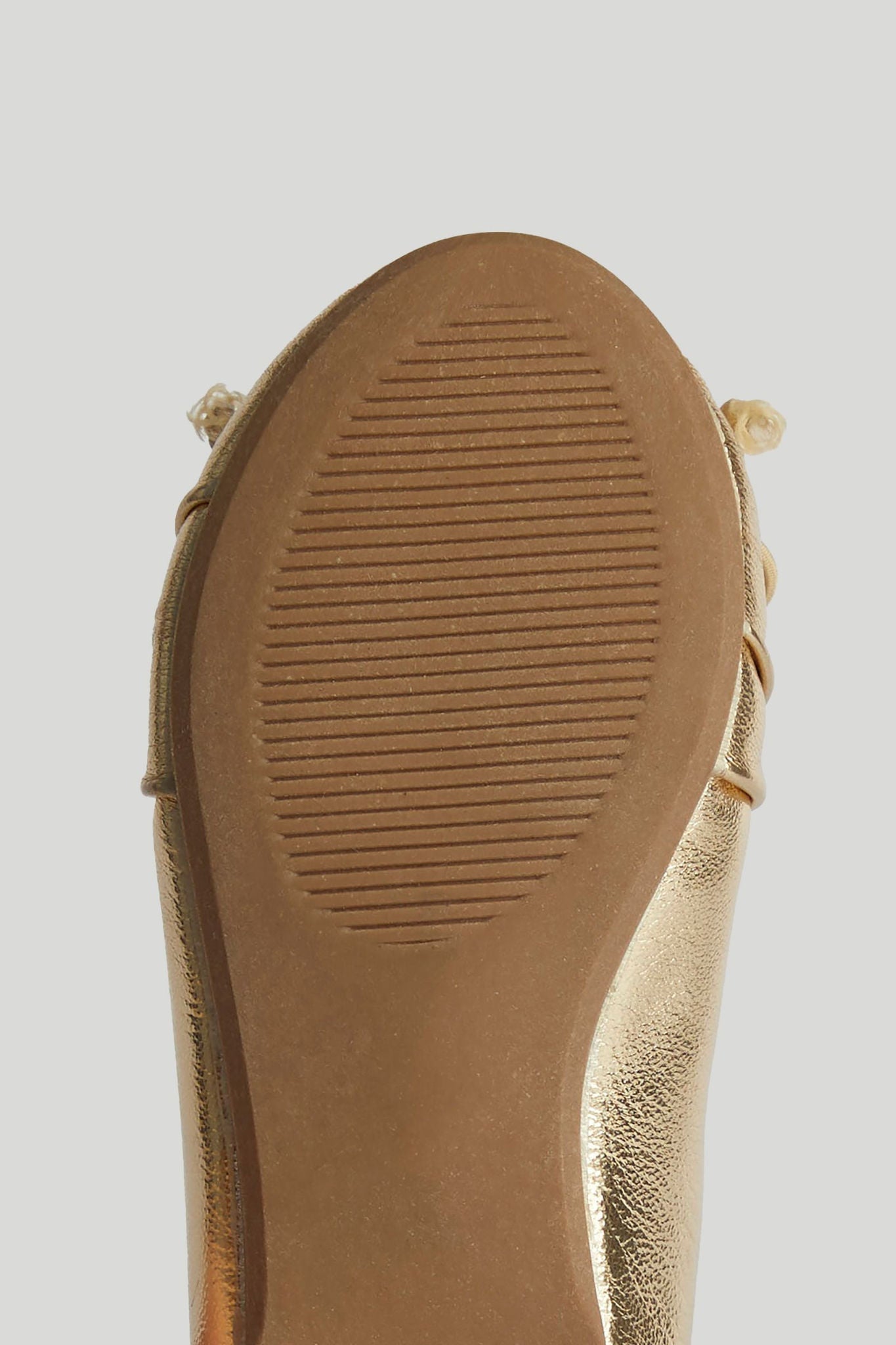 Gold Ballerina Shoes