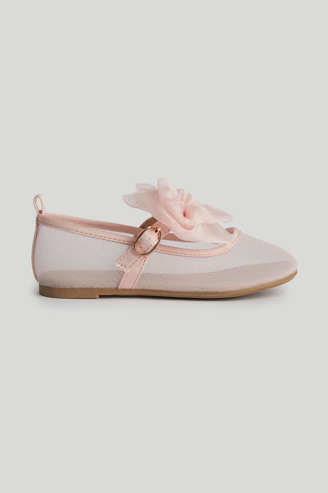 Pink Mesh Ballerina Shoes - Pink / 6.5-7.5 Years