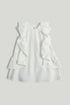 White Flutter Occasion Dress - White / 18-24 Months