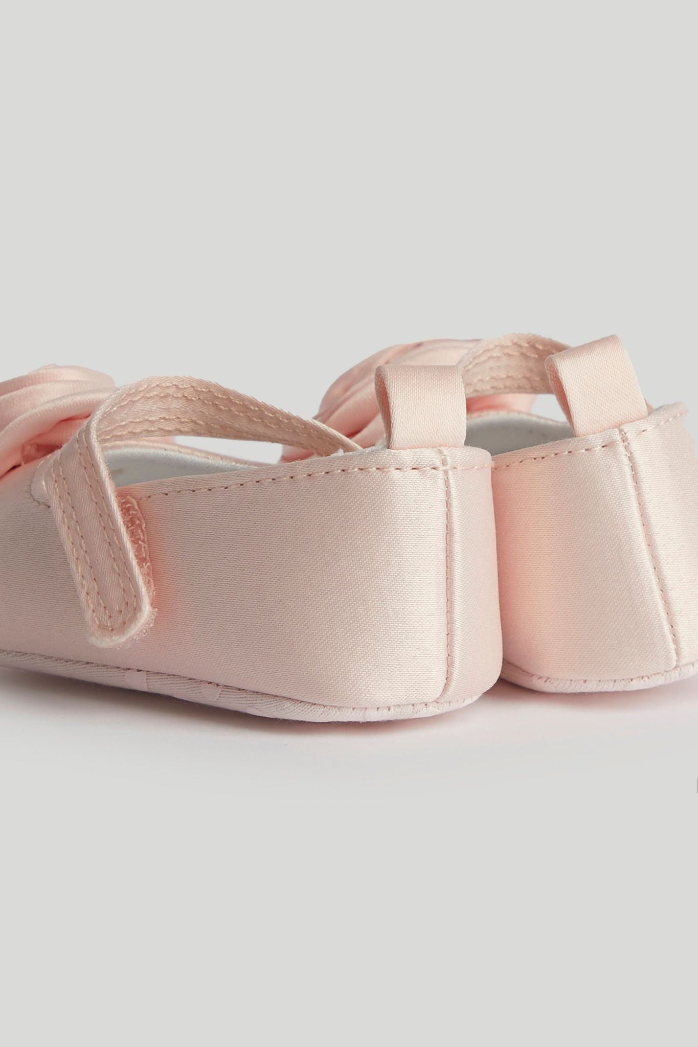 Pink Flower Pram Shoes