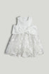White Lace Bow Occasion Dress - Cream / 9-10 Years