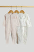 3 Pack Little Bird Sleepsuits - Multi / Up to 1 Month