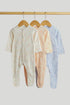 3 Pack Butterfly Sleepsuits - Multi / Up to 1 Month