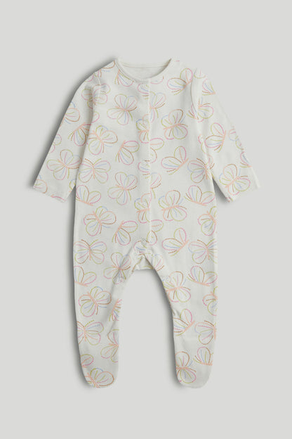 3 Pack Butterfly Sleepsuits