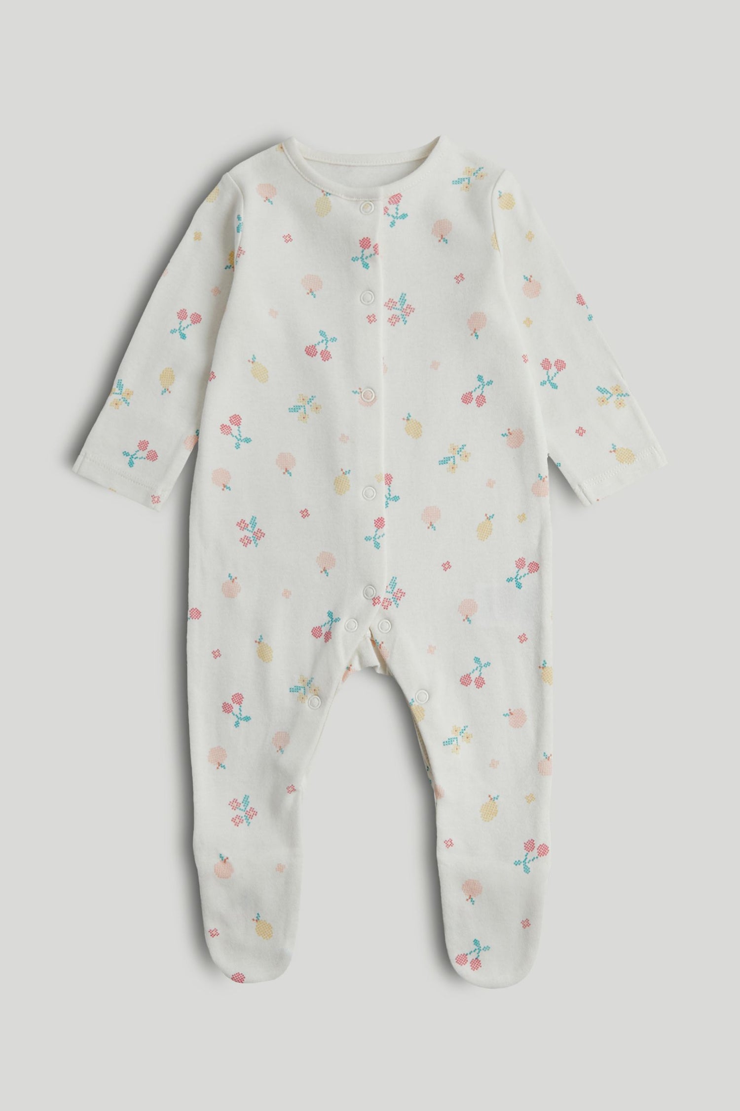 3 Pack Fruit Sleepsuits
