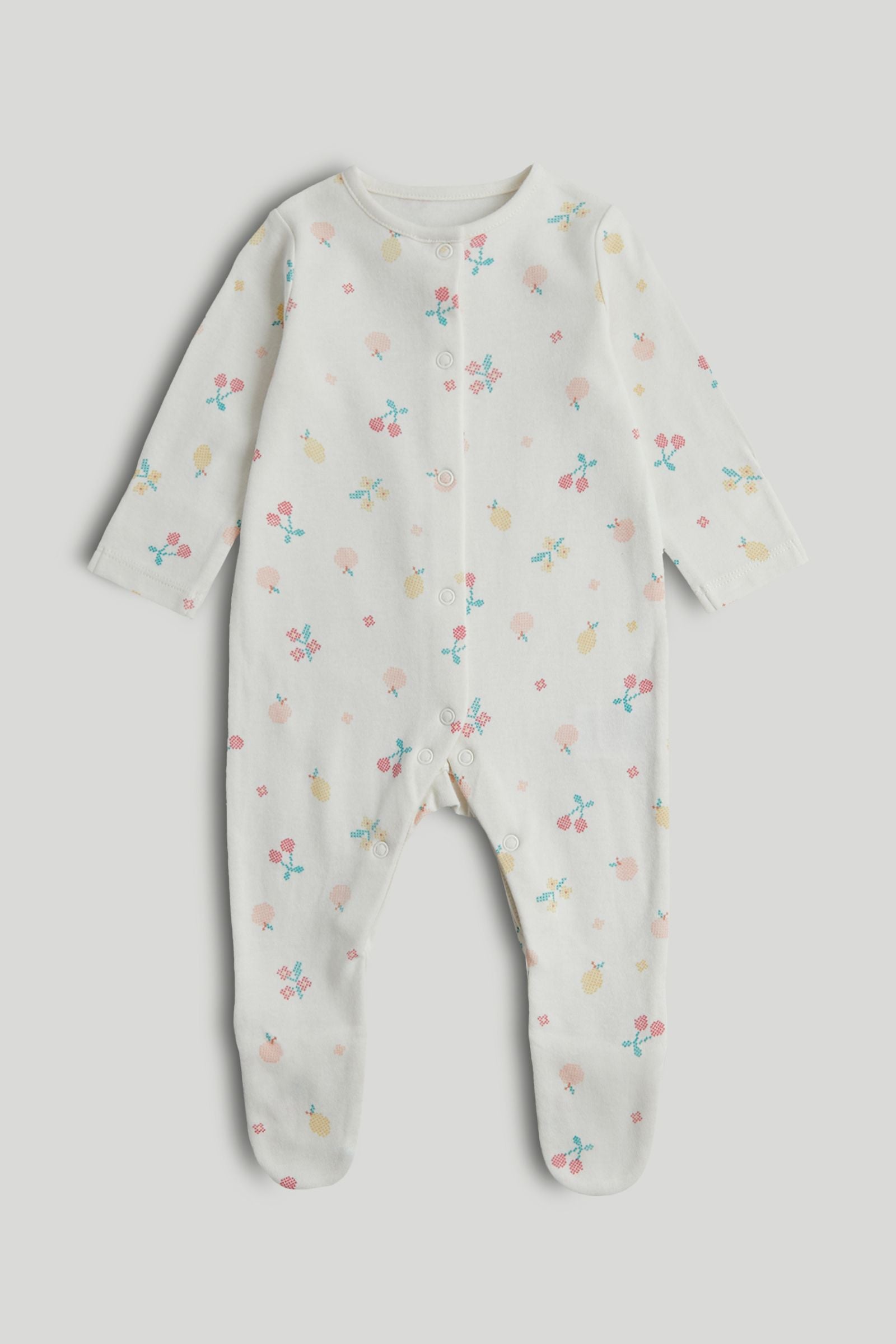 3 Pack Fruit Sleepsuits