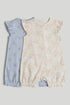 2 Pack Butterfly Rompers - Multi / 12-18 Months