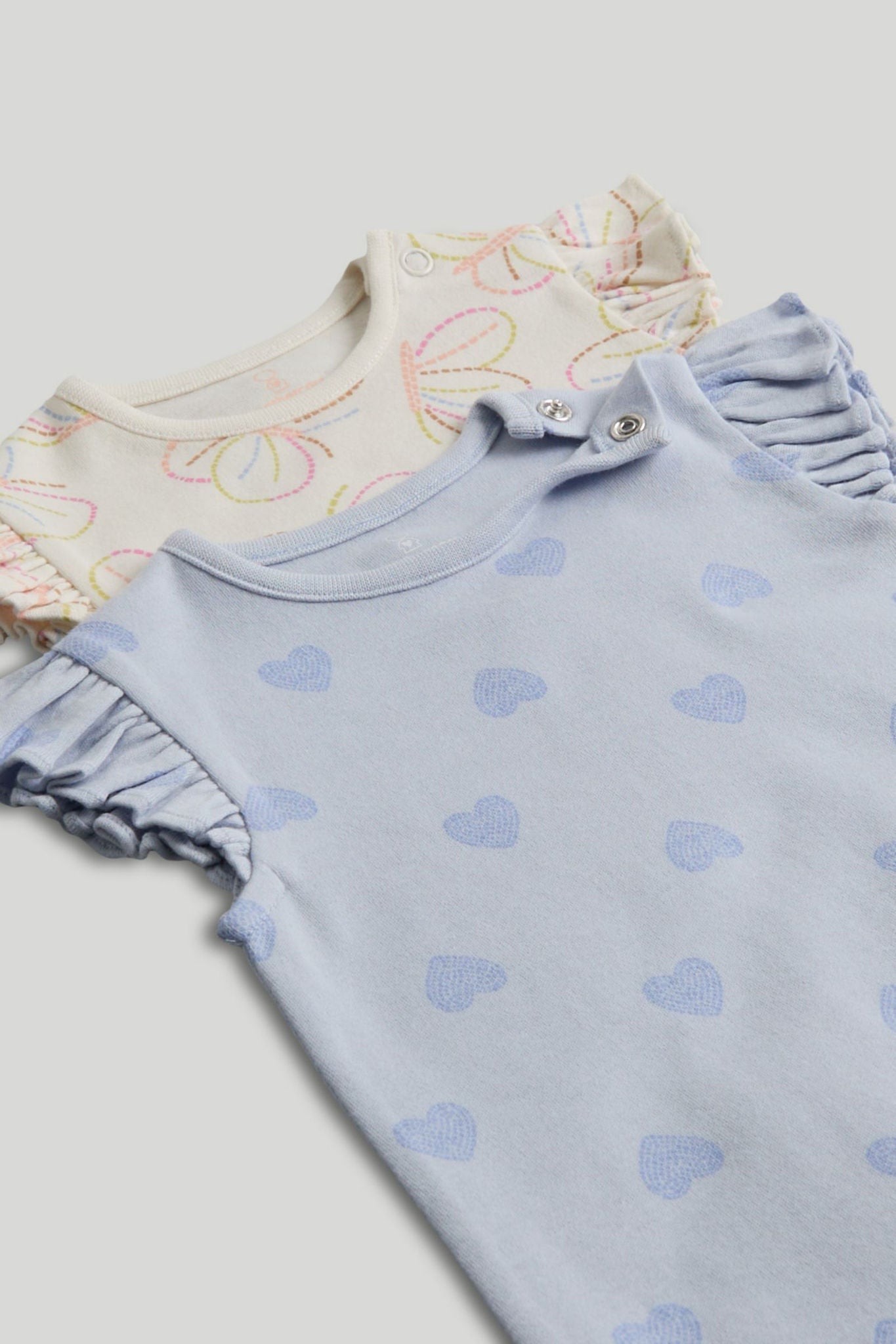 2 Pack Butterfly Rompers