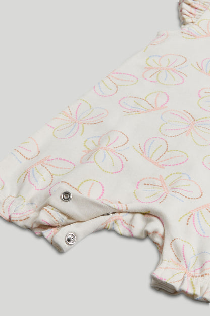 2 Pack Butterfly Rompers
