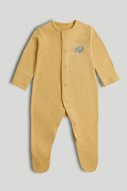 3 Pack Animals Sleepsuits - Multi / Up to 1 Month