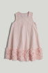 Pink Flower Hem Occasion Dress - Light Purple / 9-10 Years