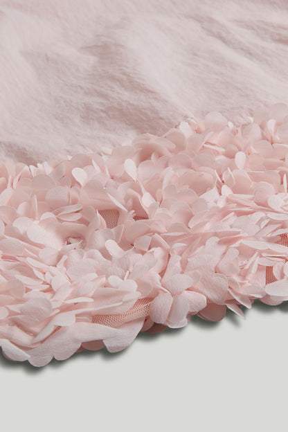 Pink Flower Hem Occasion Dress
