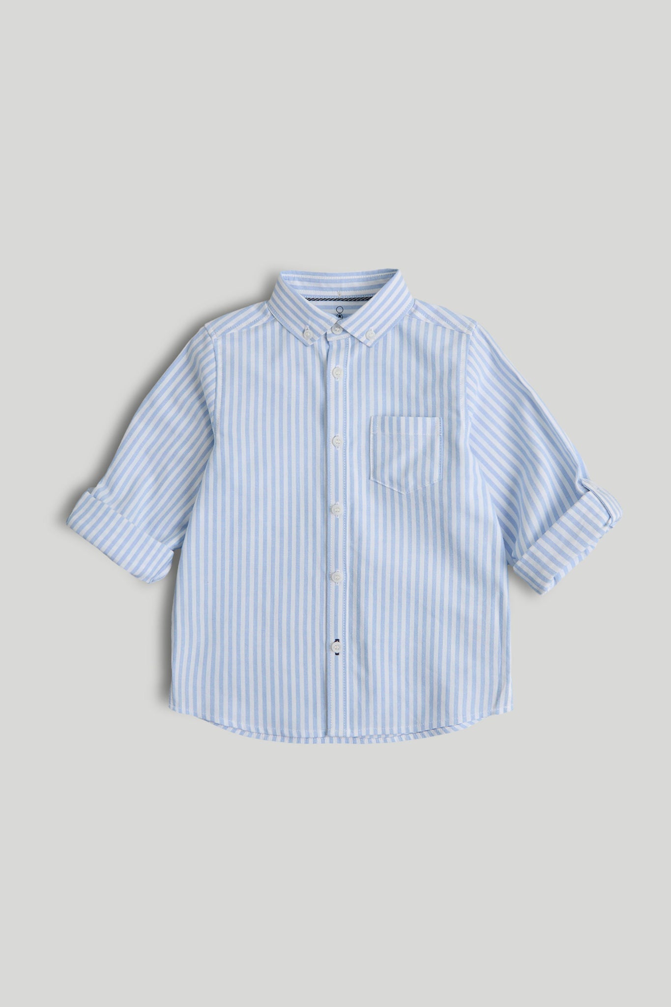 Blue Striped Oxford Shirt, 5 years to 10 years - Multi / 9-10 Years