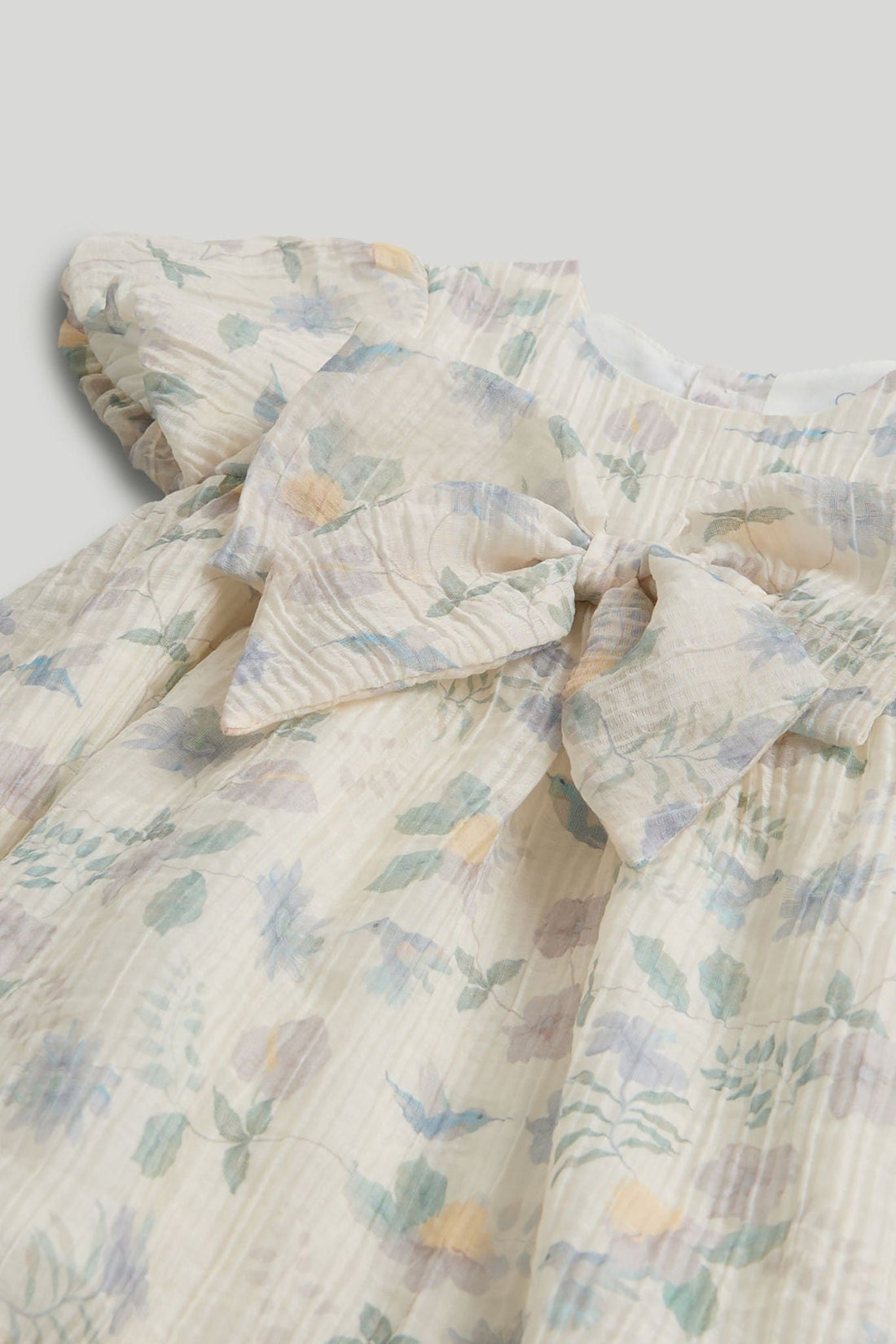 Floral Crinkle Dress and Knickers Outfit