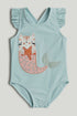 Mermaid Swimsuit - Light Blue / 12-18 Months
