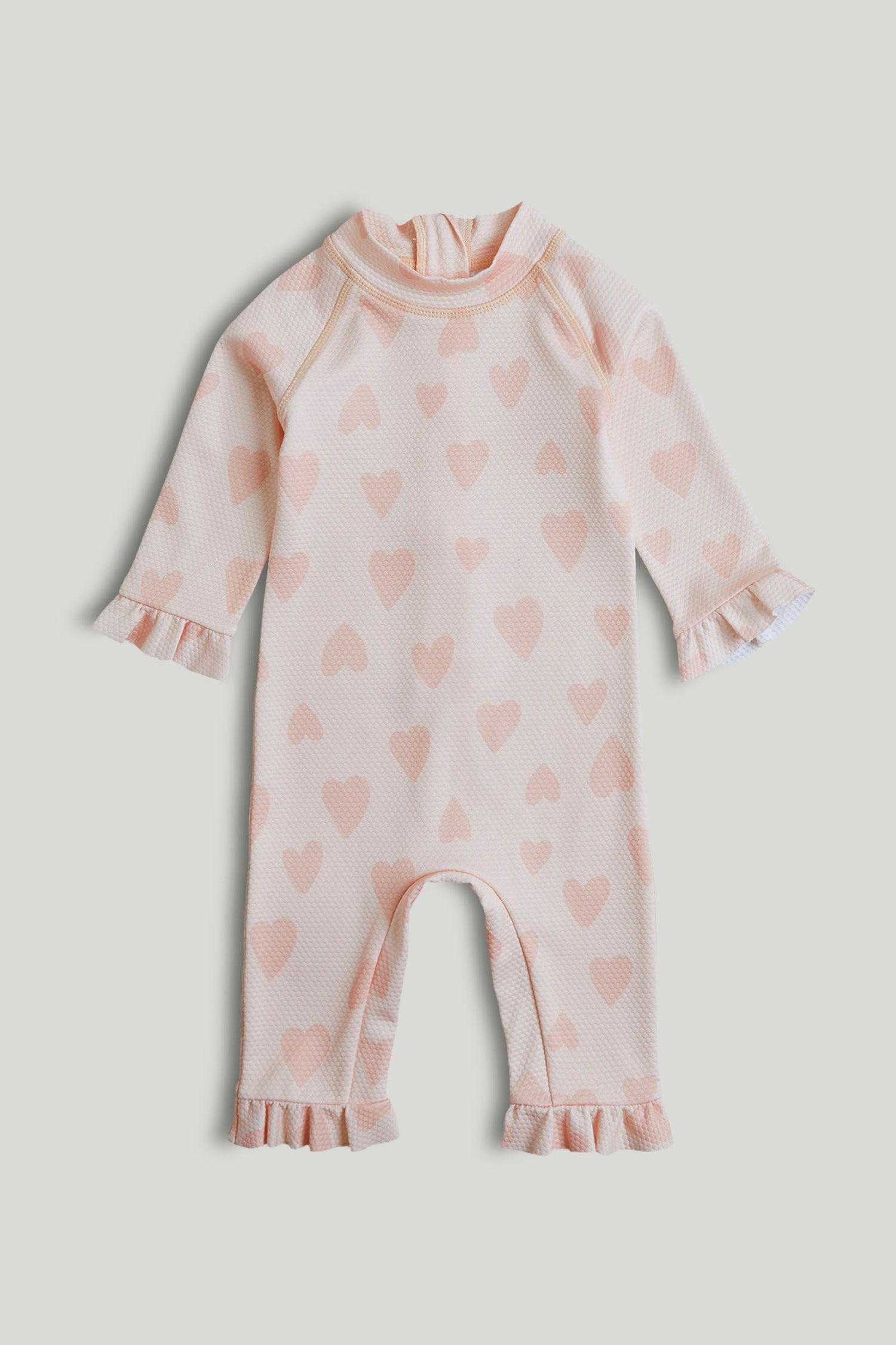 Pink Sunsafe UPF50+ Suit - Pink / 12-18 Months