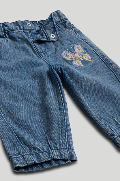 Barrel-Leg Denim Jeans