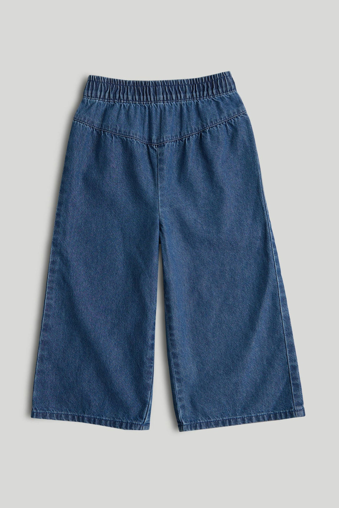 Wide-Leg Denim Jeans - Blue / 9-10 Years