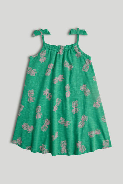Green Jersey Dress - Green / 9-10 Years