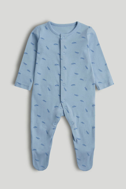 3 Pack Whale Sleepsuits