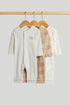 3 Pack Safari Footless Sleepsuits - Multi / Up to 1 Month