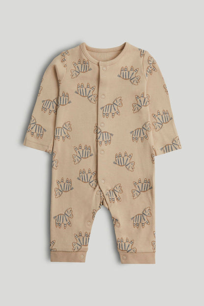 3 Pack Safari Footless Sleepsuits
