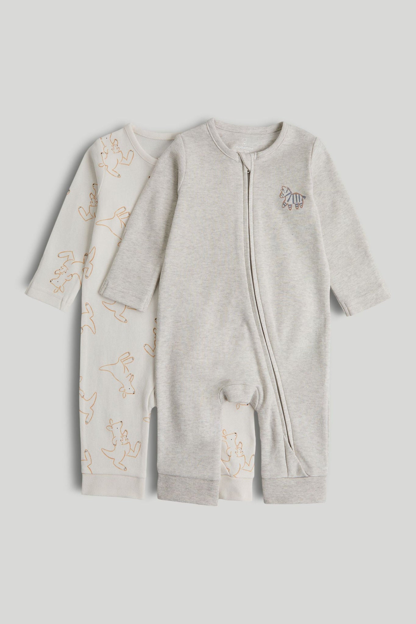 2 Pack Footless Zip-Up Sleepsuits - Multi / Up to 1 Month