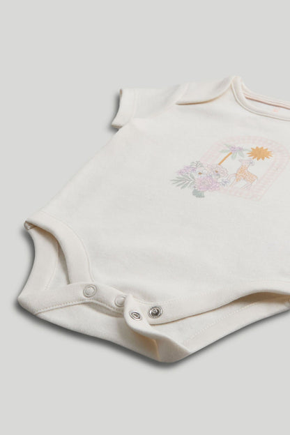 2 Pack Safari Short-Sleeved Bodysuits