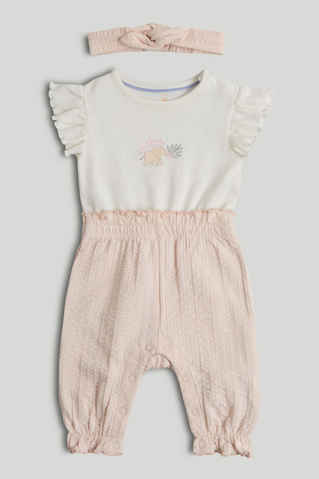 Tropical All-in-One and Headband Outfit - Multi / 12-18 Months
