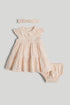 Apricot Broderie Dress, Knickers and Headband Outfit - Cream / Up to 1 Month