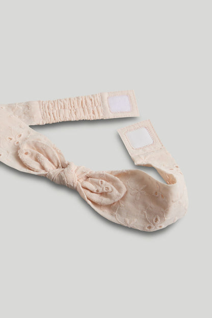 Apricot Broderie Dress, Knickers and Headband Outfit