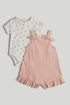 My First Bibshorts and Bodysuit Outfit - Light Pink / Up to 1 Month