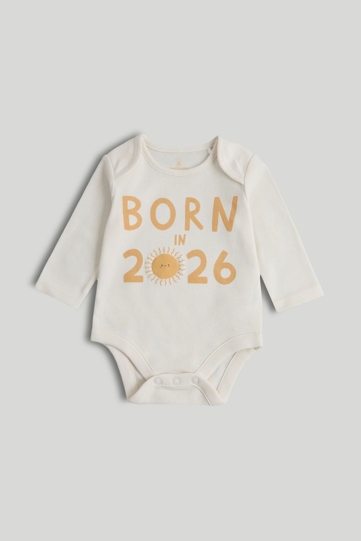 My First Born in 2026 Bodysuit - White / 0-3 Months