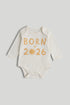 My First Born in 2026 Bodysuit - White / 0-3 Months
