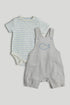 My First Bibshorts and Bodysuit Outfit - Multi / Up to 1 Month