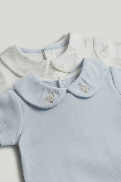 2 Pack My First Blue Bodysuits
