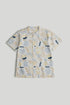 White Printed Grandad Shirt - Multi / 18-24 Months