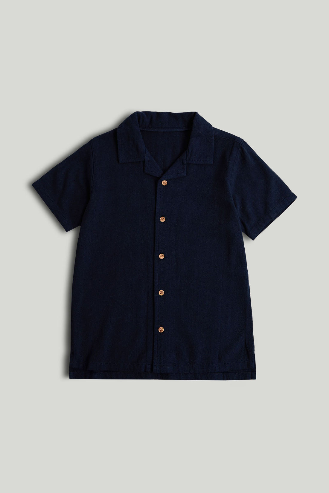 Navy Linen Blend Shirt - Navy / 18-24 Months