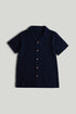Navy Linen Blend Shirt - Navy / 18-24 Months