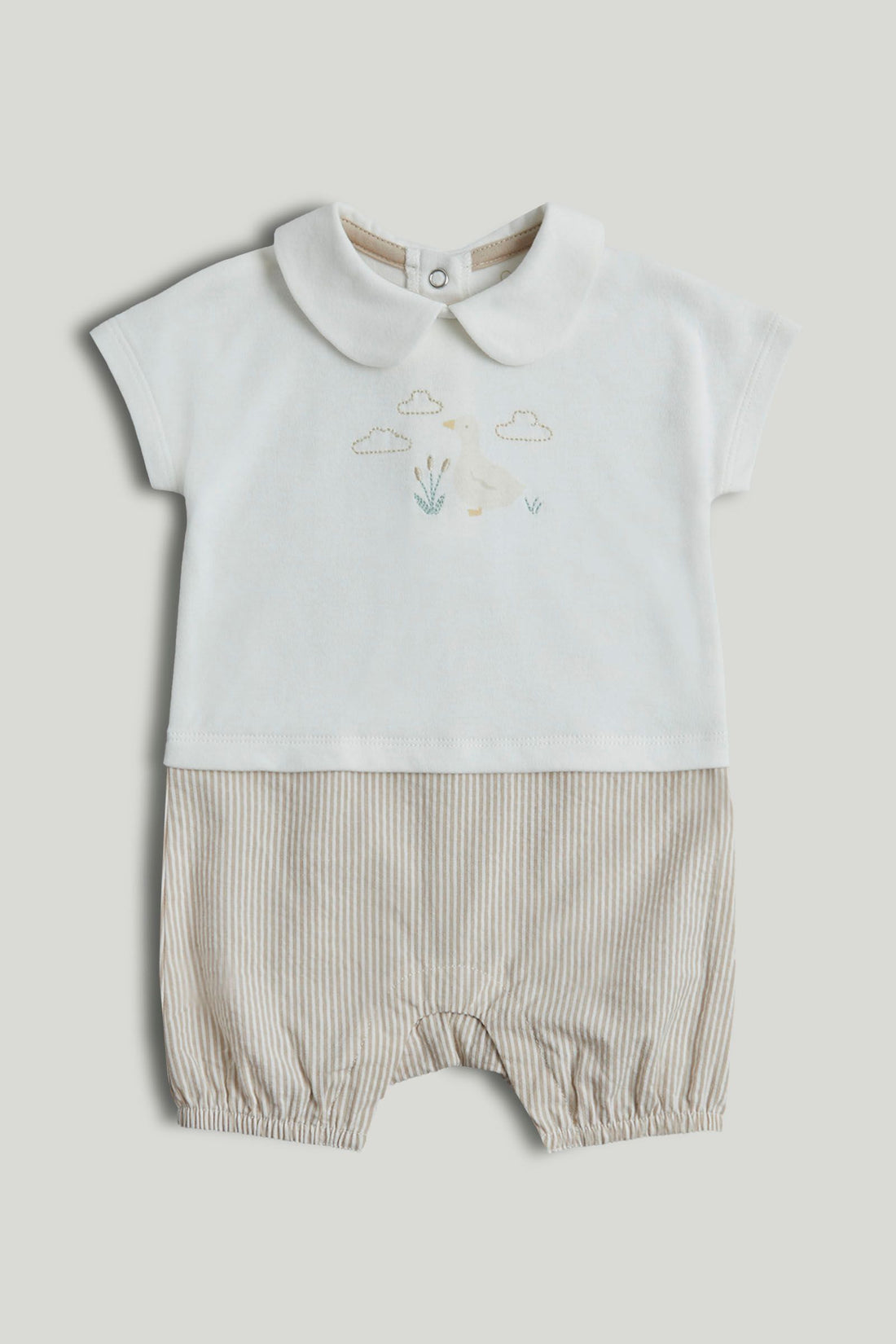 My First T-Shirt and Shorts Romper - White / 12-18 Months
